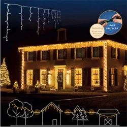 Spoljašnji novogodišnji LED svetleći niz 119L topla bela lumineo icicle 494813