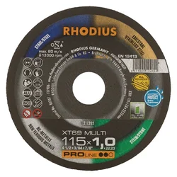 Granit Rezalna plošča 115x1,0x22 mm RHODIUS XT69