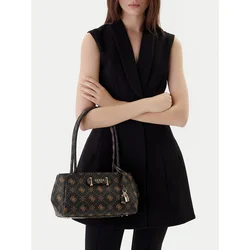 Guess Ročna torba Carrie Logo HWGP98 98080 Rjava