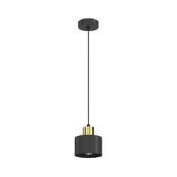 Crni luster na sajli PARKLA 1xE27/15W/230V
