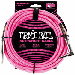 Ernie Ball 18 Braided Straight Angle Neon Pink