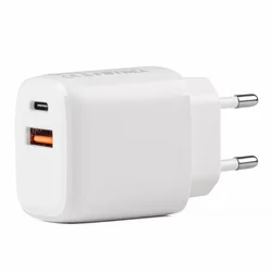 slomart Polnilnik AMiO PRO-09 USB + USB-C 20W Quick Charge, bel