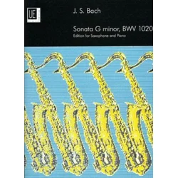 BACH J.S:SONATA G MINOR BWV 1020 SAXOPHONE AND PIANO