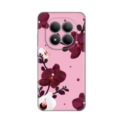 Maska za Xiaomi Redmi Note 15 Pro 5G, Pink Orchid, Silikonska, Print Skin, Roze