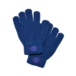 Childrens knitted gloves Royal