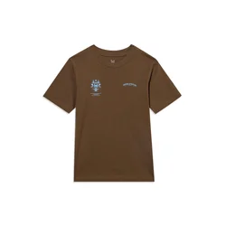 Jack & Jones Junior Majica JJTRADITION nebeško modra/rjava