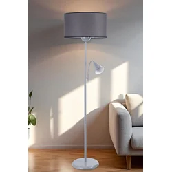 Podna lampa Devin, Siva