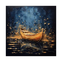 Canvas Slika na platnu Brod na pučini 3, 80x80 cm