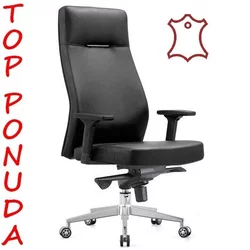 MB Stolice - Radna fotelja B 990 Prirodna koža crna