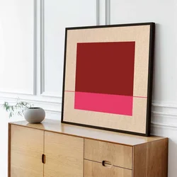 Wallity Dekorativna uramljena slika na platnu, 74x74cm, Šarena