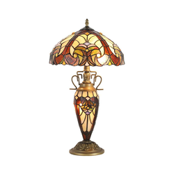 Prezent 1702 - Stona lampa TIFFANY 2xE27/60W + 1xE14/7W/230V