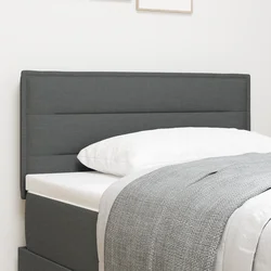 LED glava kreveta s LED trakama Tamno siva 80 cm tkanina