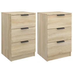 Vidaxl Nočne omarice 2 kosa sonoma hrast 40x36x65 cm