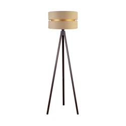 Duolla - Podna lampa DUO 1xE27/60W/230V, prečnik 44 cm, bež/venge