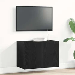 TV ormarić crni hrast 60x30x41 cm inženjerski drvo