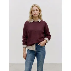 VERO MODA Pulover VMSABA vinsko rdeča
