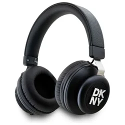 DKNY Črne Bluetooth naušnice z logotipom DKNY