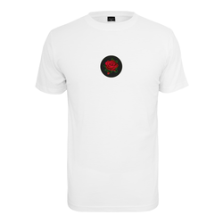 White T-shirt Rose Patch