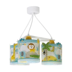 Dalber D-76114 - Dečiji luster MY LITTLE JUNGLE 3xE27/15W/230V