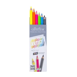 Umjetničke drvene bojice Cretacolor mega neon grafitne 6 kom u kartonskoj kutiji
