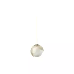 Ideal Lux - Luster na sajli BLOOM 1xE27/42W/230V prečnik 17 cm zlatna/dimljeno bež