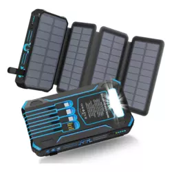 Solarni Power Bank 905-IE 20000 mAh sa LED lampom plavi