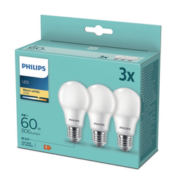 PS727 LED SIJALICA 8W (60W) A60 E27 WW FR ND 3PF/6 DISC