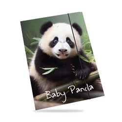 Mapa z elastiko Rucksack Only - A4, panda