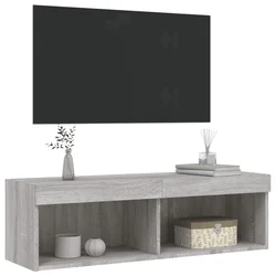 TV ormarić s LED svjetlima boja hrasta sonome 100x30x30 cm