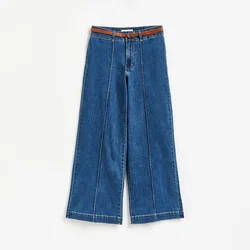 Reserved - Wide leg farmerke s pojasom
