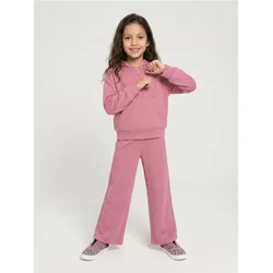 Sinsay - Wide leg pantalone sa mešavinom viskoze Active - prljavo roze