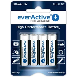 everActive AA/LR6 everActive Pro alkalne baterije, 4 kosi