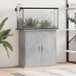 Stalak za akvarij Betonsko-sivi 81x36x73 cm Konstruirano drvo