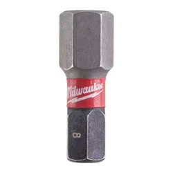 MILWAUKEE Udarni bitsevi HEX SHOCKWAVE ojačani 1/4” 8 x 25mm