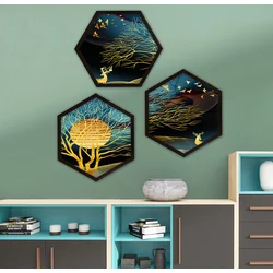 Wallity Uramljena slika 6GEN1613489353, 35x35 cm, 3 dela