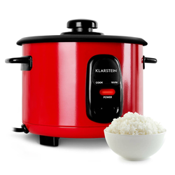Klarstein Osaka 1,5, crveni, kuvalo za rižu, 500 W, 1,5 litar, funkcija zadržavanja toplote