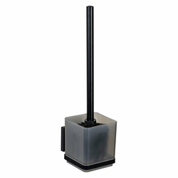 WENKO 71450800 - Komplet za WC VACUUM-LOC QUADRO ED 9,5x37 cm crna