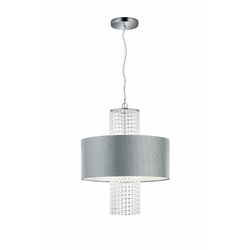 Reality - Luster na sajli KING 3xE14/28W/230V srebrna