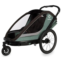HAMAX voziček vklj. ramena + kolo otroški komplet Cocoon Green/črn