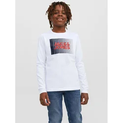 Jack & Jones Junior Majica JJECORP  mornarska / rdeča / bela