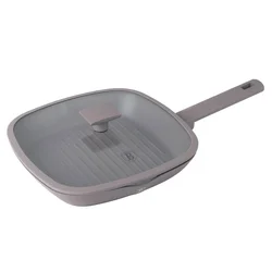 BERLINGER HAUS Grill tiganj sa poklopcem Taupe Collection BH-8097, 28cm, Bež