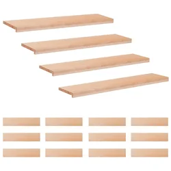 Vidaxl Stopnice 16 kos 120 x 25 x 2 cm Naravna Trda bukovina