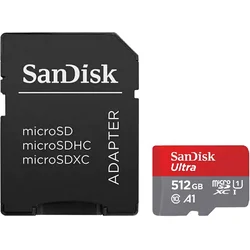 SANDISK Micro SDXC SanDisk 512GB Ultra, SDSQUAC-512G-GN6MA + adapter