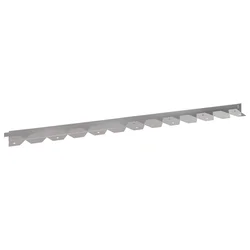 Ograda oko Travnjaka 50 pcs 102 x 4 x 4 cm Čelik Srebrna