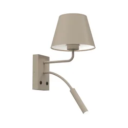 Zidna lampa ARDEN 1xE27/15W/230V + 1xG9/8W bež