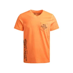 CAMP DAVID Majica oranžna / črna