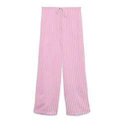 VERO MODA Hlače VMROSIE  eozin / off-bela
