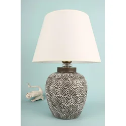 Opviq Stona lampa YL687, 30x20x42 cm, IP20, Belo-siva