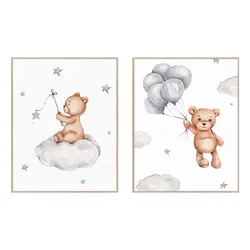 Otroške slike v kompletu 2 ks 30x40 cm Teddy Bears – knor