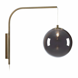 DIONE ZIDNA SVJETILJKA SMOKE/ANTIQUE BRASS E14
